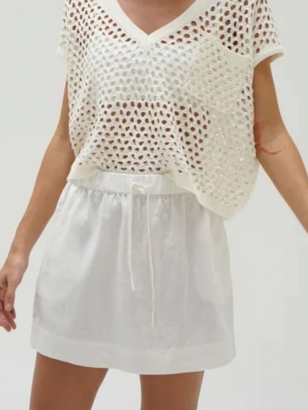NWT! LNA "Mia" Linen Mini Skirt
